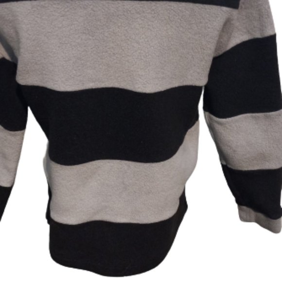 Victoria Secret PINK XS Fleece Stripe Pullover Quarter Zip Jacket - Picture 8 of 9